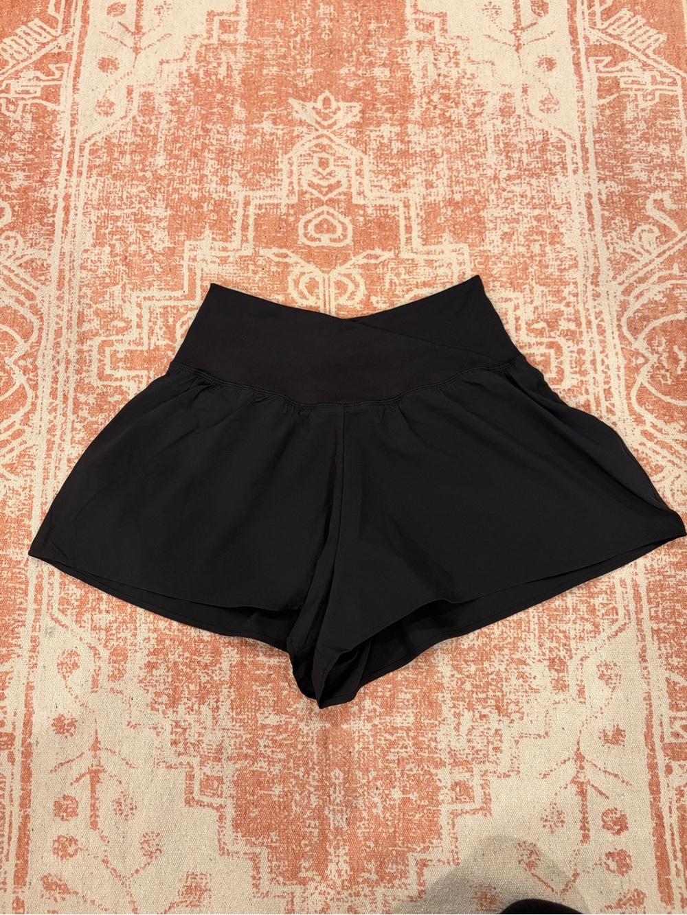 90 Degree by Reflex Size M Black Lightstreme Crossfire 2-in-1 Running Shorts